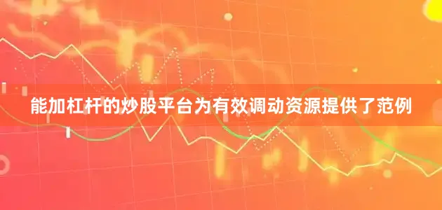 能加杠杆的炒股平台为有效调动资源提供了范例