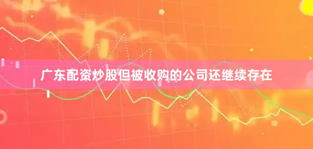 广东配资炒股但被收购的公司还继续存在